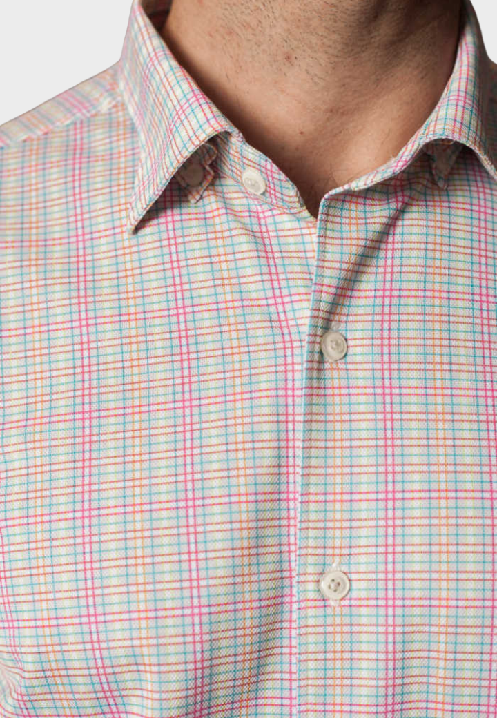 Spectrum Check Short Sleeve Tech Shirt