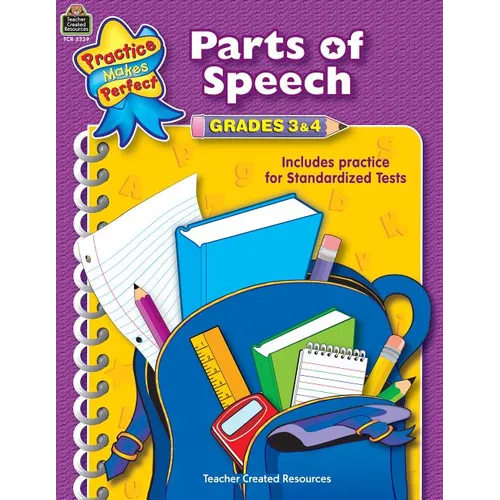 Parts of Speech Grades 3-4 - Paperback