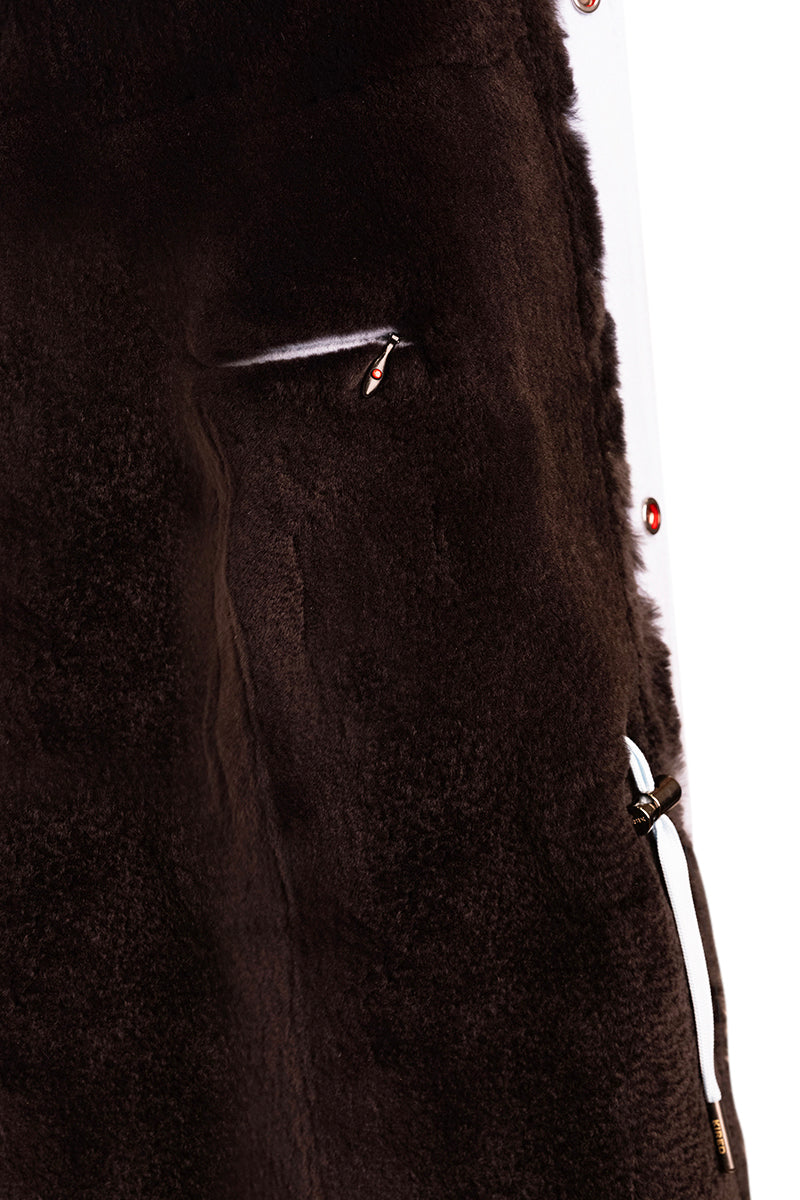 Kired by Kiton KONE Cashmere-Mink Fur Overcoat