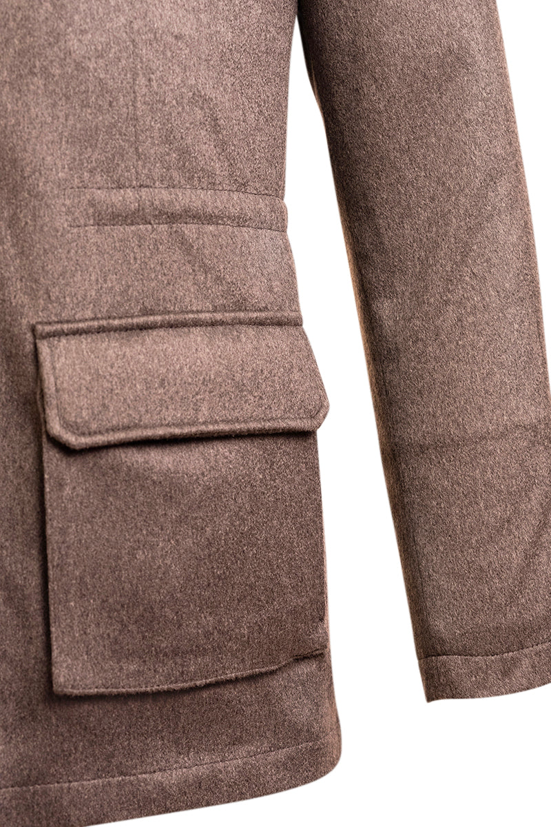 Kired by Kiton KONE Cashmere-Mink Fur Overcoat