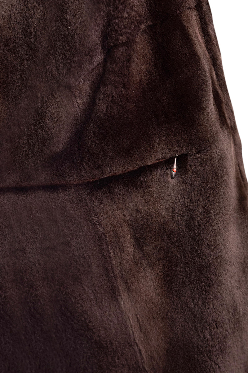 Kired by Kiton KONE Cashmere-Mink Fur Overcoat
