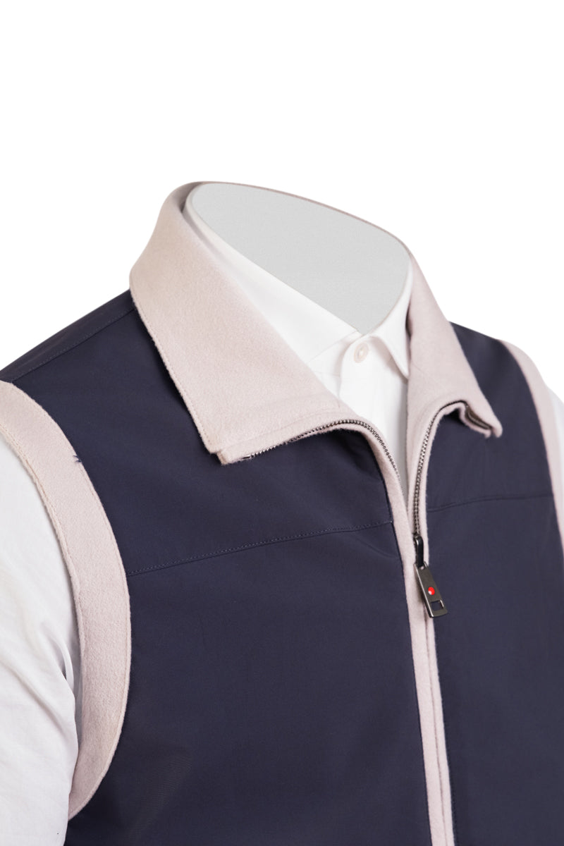 Kired by Kiton Gange Reversible Cashmere Vest