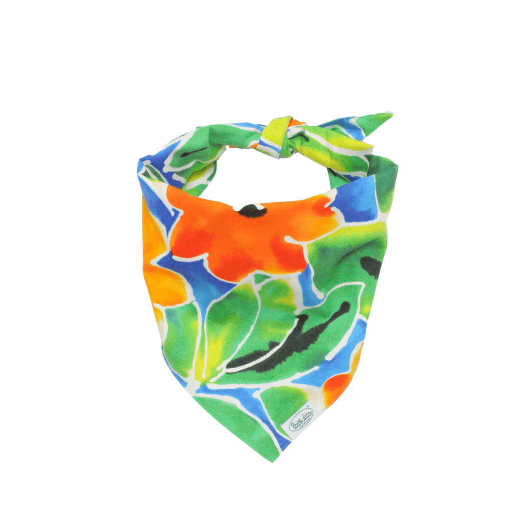 Pet Bandana - Flower Star Blue