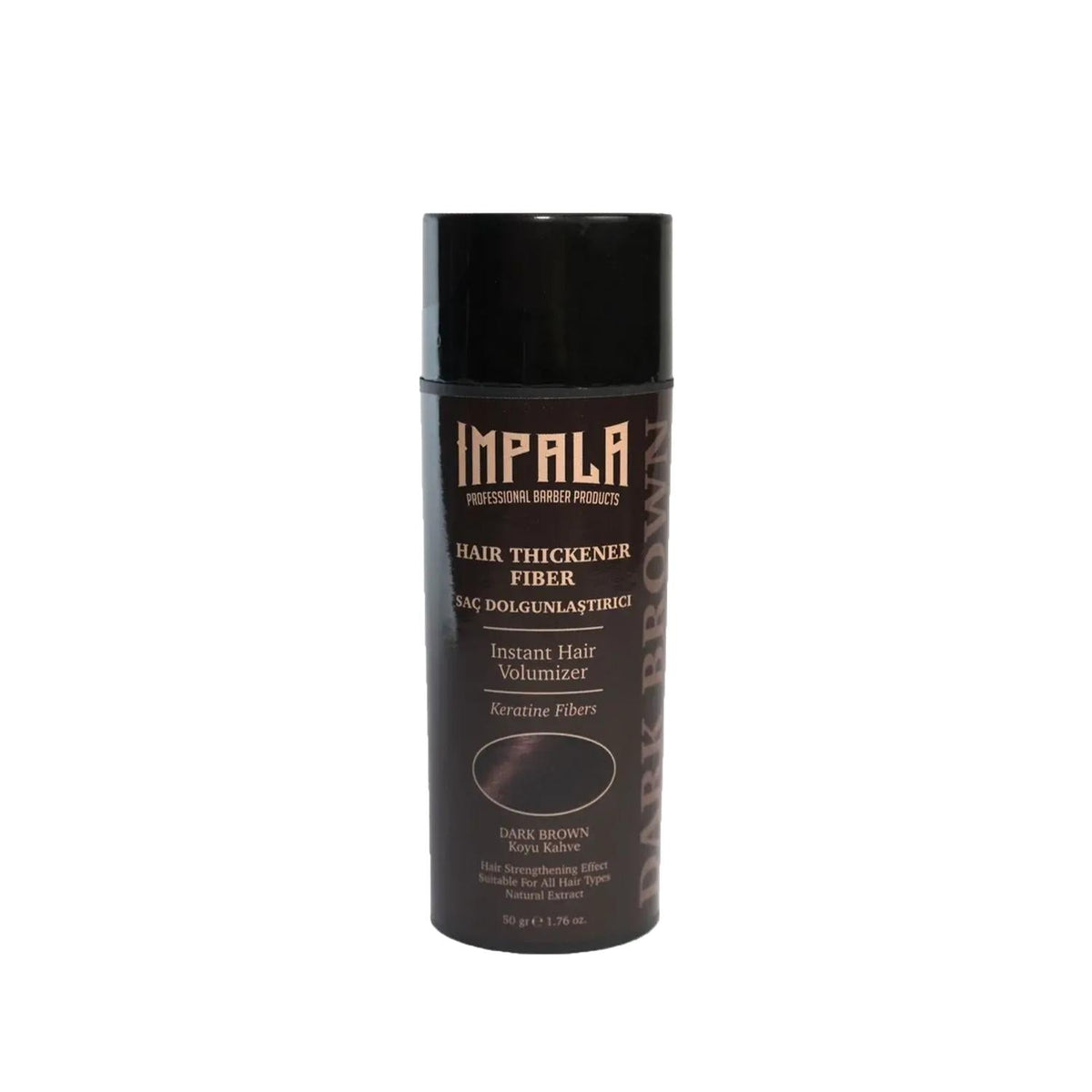 Impala Dark Brown Hair Thickening Powder - Instantly Thickens & Volumizes Hair, 50g