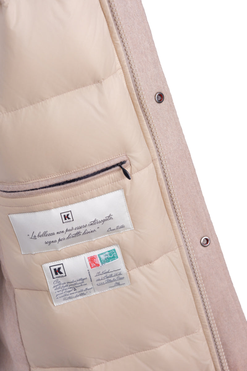 Kired by Kiton BEAR Cashmere-Nylon-Goose Down-Wool Vest