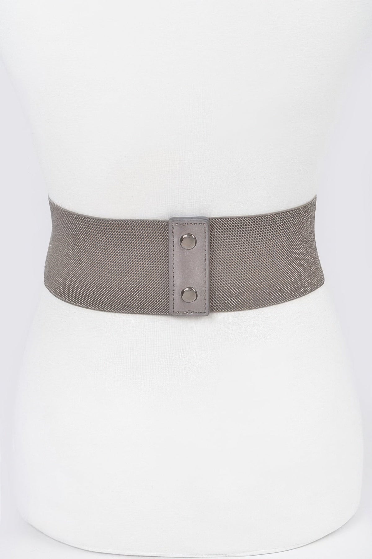 Faux Leather Eyelet Corset Elastic Belt