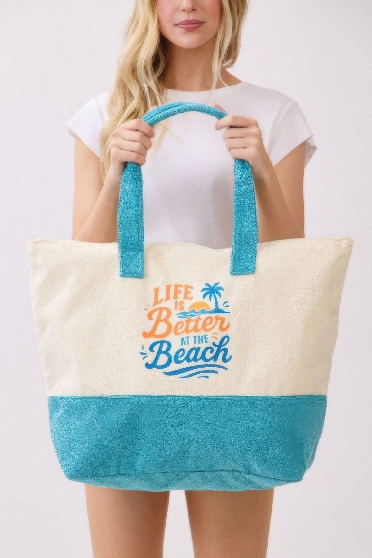Life Is Better At The Beach Terry Tote
