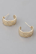 Diamond Cut Hoop Earrings