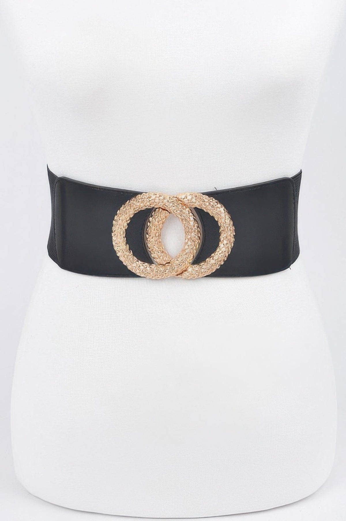 Big Metal Buckle Elastic Belt