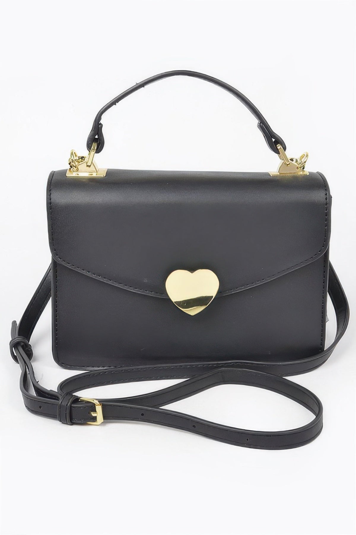 Heart Metal Top Handle Clutch
