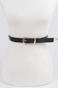 Chain Faux Leather Belt