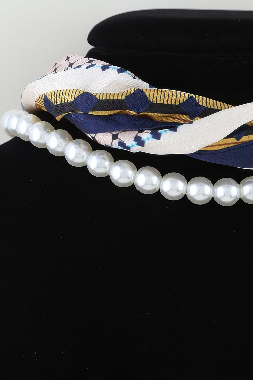 Luxury Scarf Beaded Choker Necklace