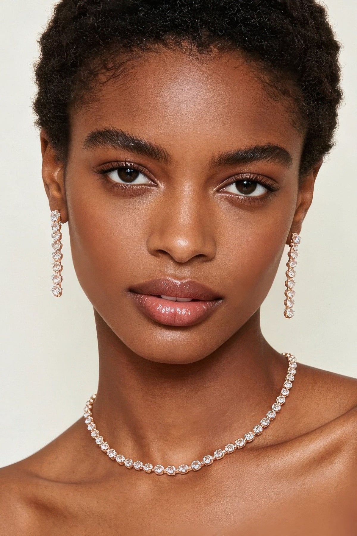 Bejeweled Cubic Zirconia Necklace Set