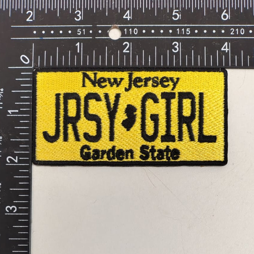 Jersey Girl License Plate Patch