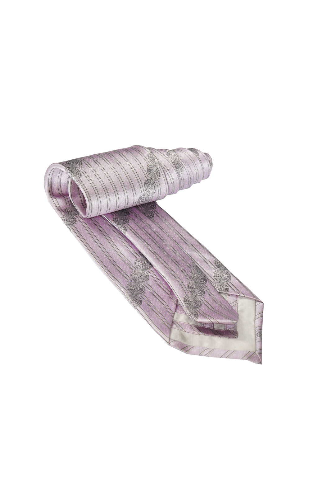 Zilli Art Deco Linear Swirl Silk Tie