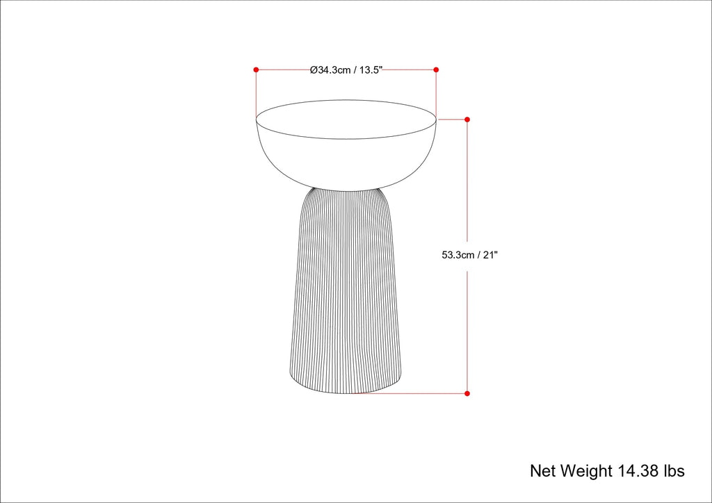 Hughes Cast Aluminum Side Table