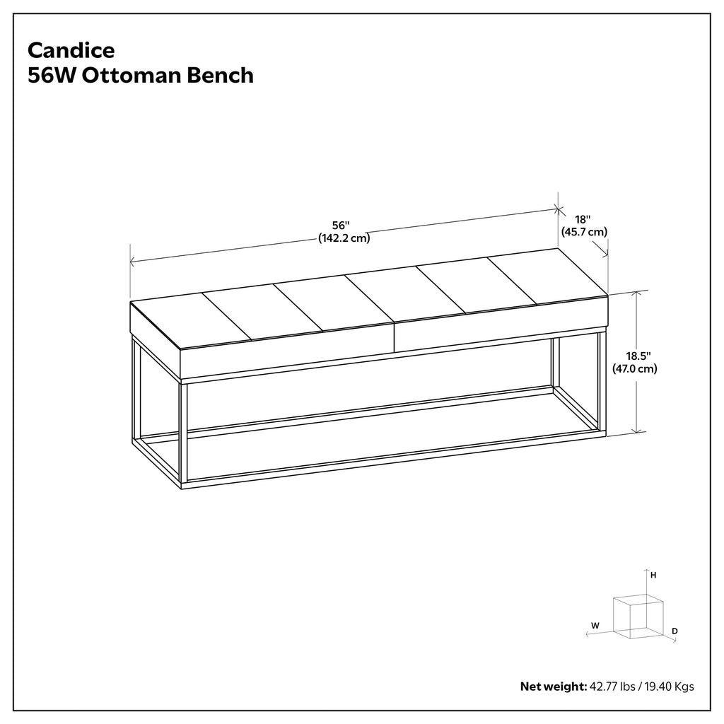 Candice Ottoman Bench