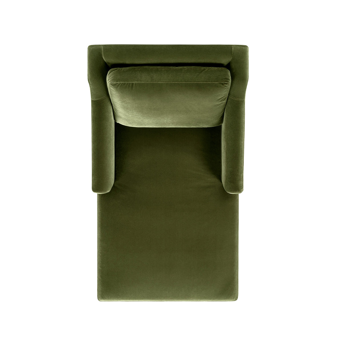 Josephine 60" Upholstered Chaise Lounge, Olive