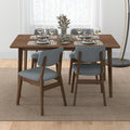 Carlos Solid Wood Dining Table and 4 Side Chairs