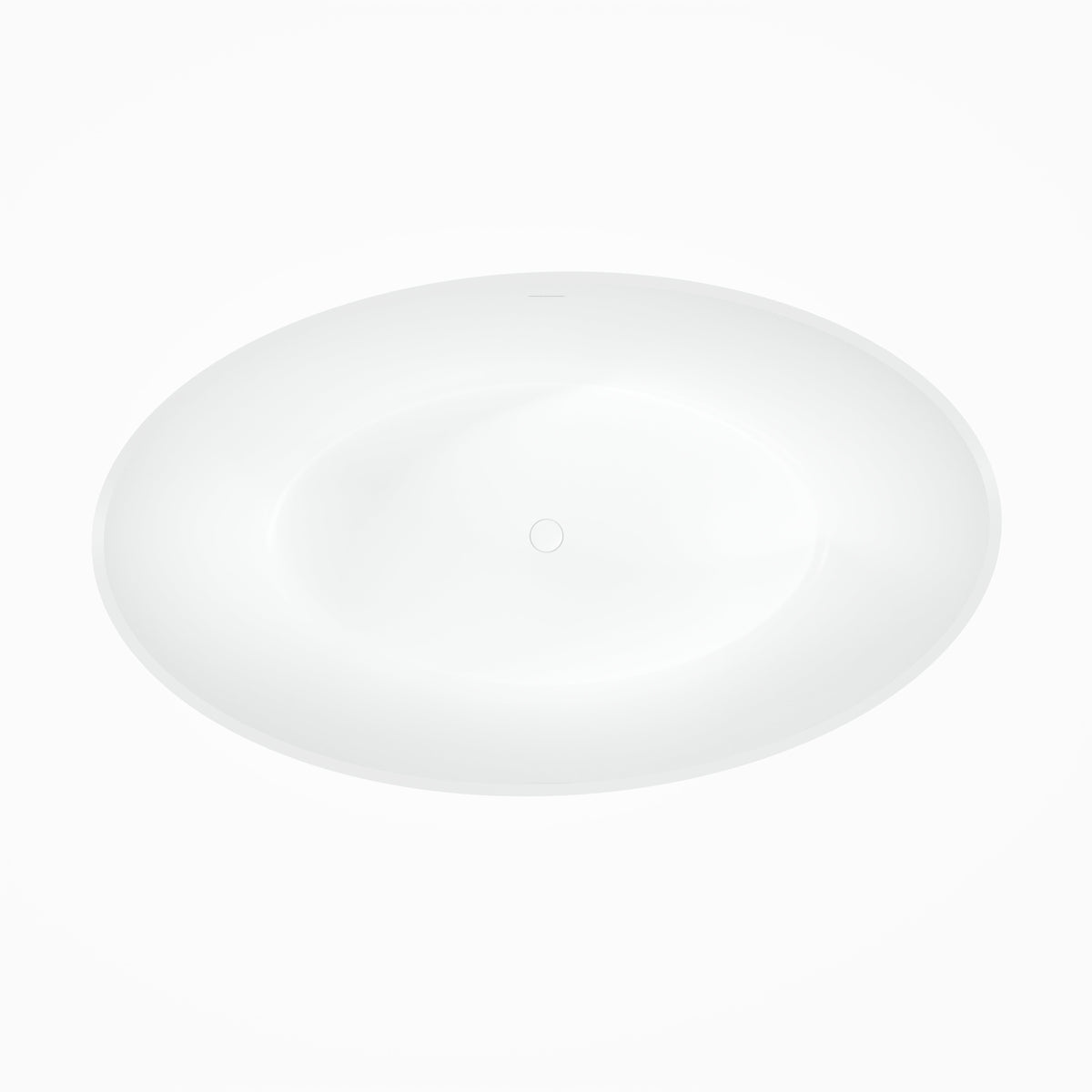 70 Inch Freestanding Solid Surface Soaking Bathtub