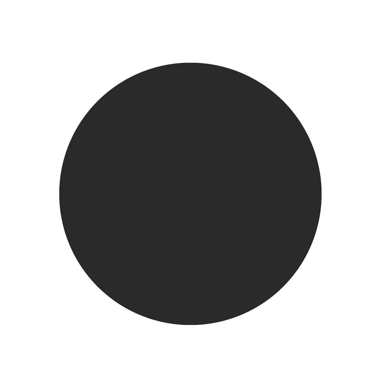 Black Tempered Glass Table Top - 39.3 Inch Round