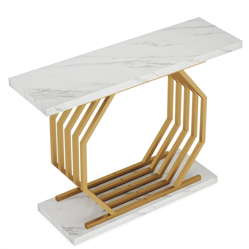 40-Inch Gold Console Table
