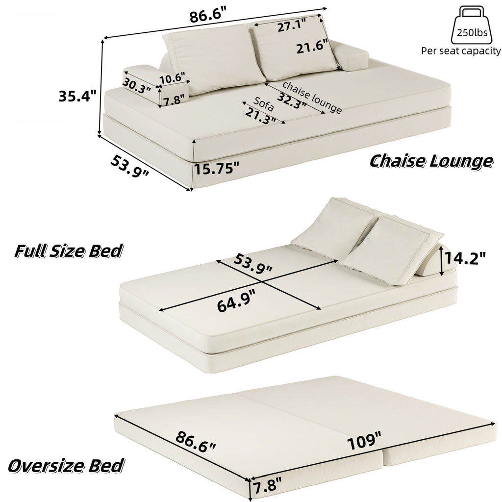 Multifunctional Convertible Sofa Bed