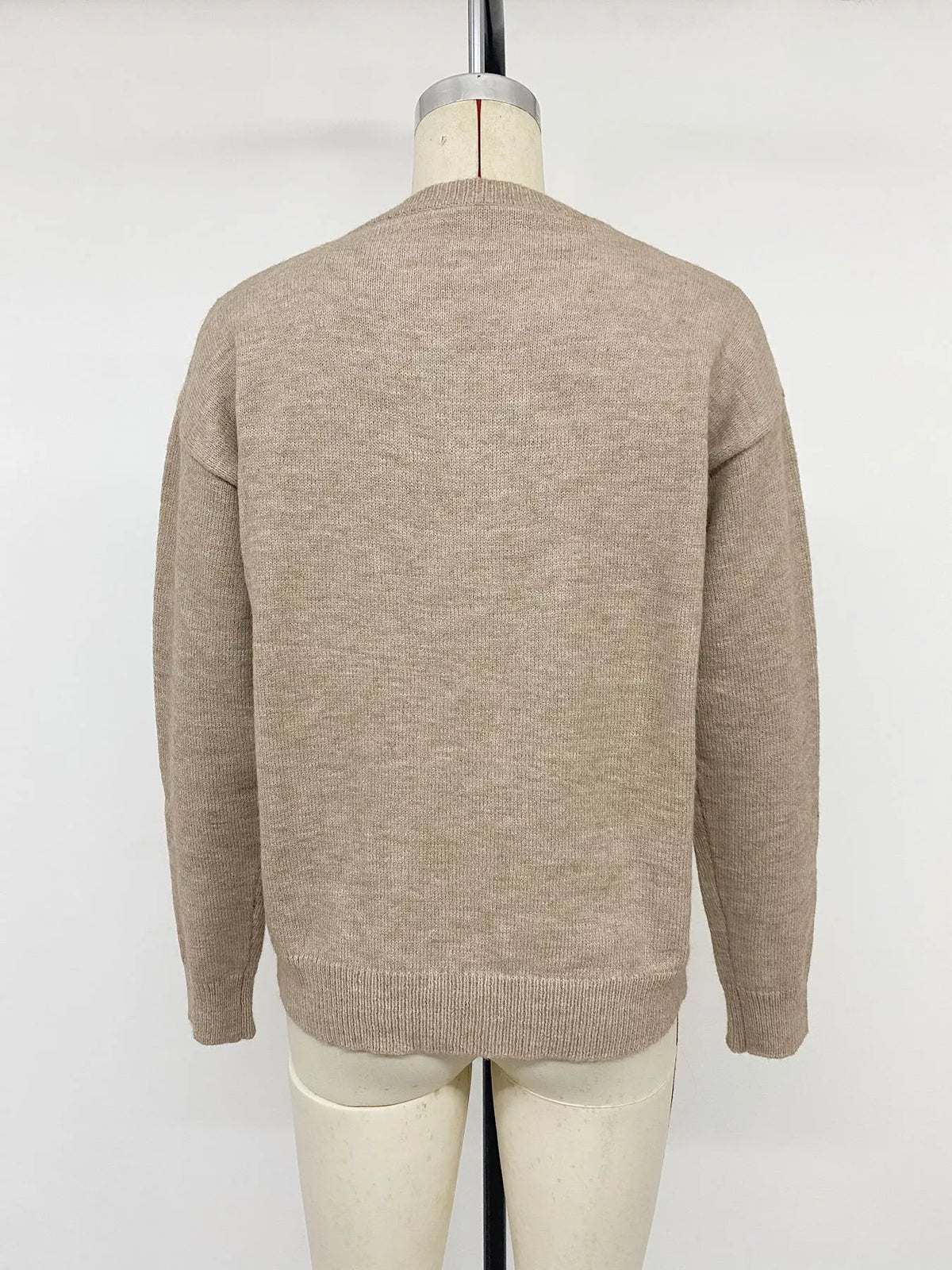 Dropped Shoulder Long Sleeve Sweater