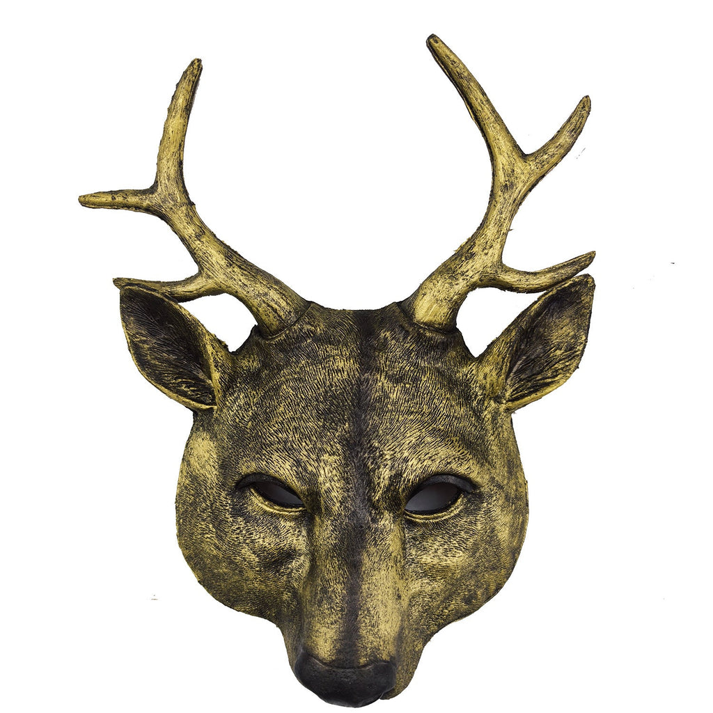 Sika Deer Mask Halloween Deer Mask Carnival Party Pu Animals Mask
