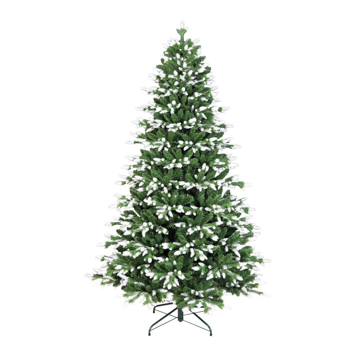 7FT Artificial Christmas Tree - White-Tipped Design