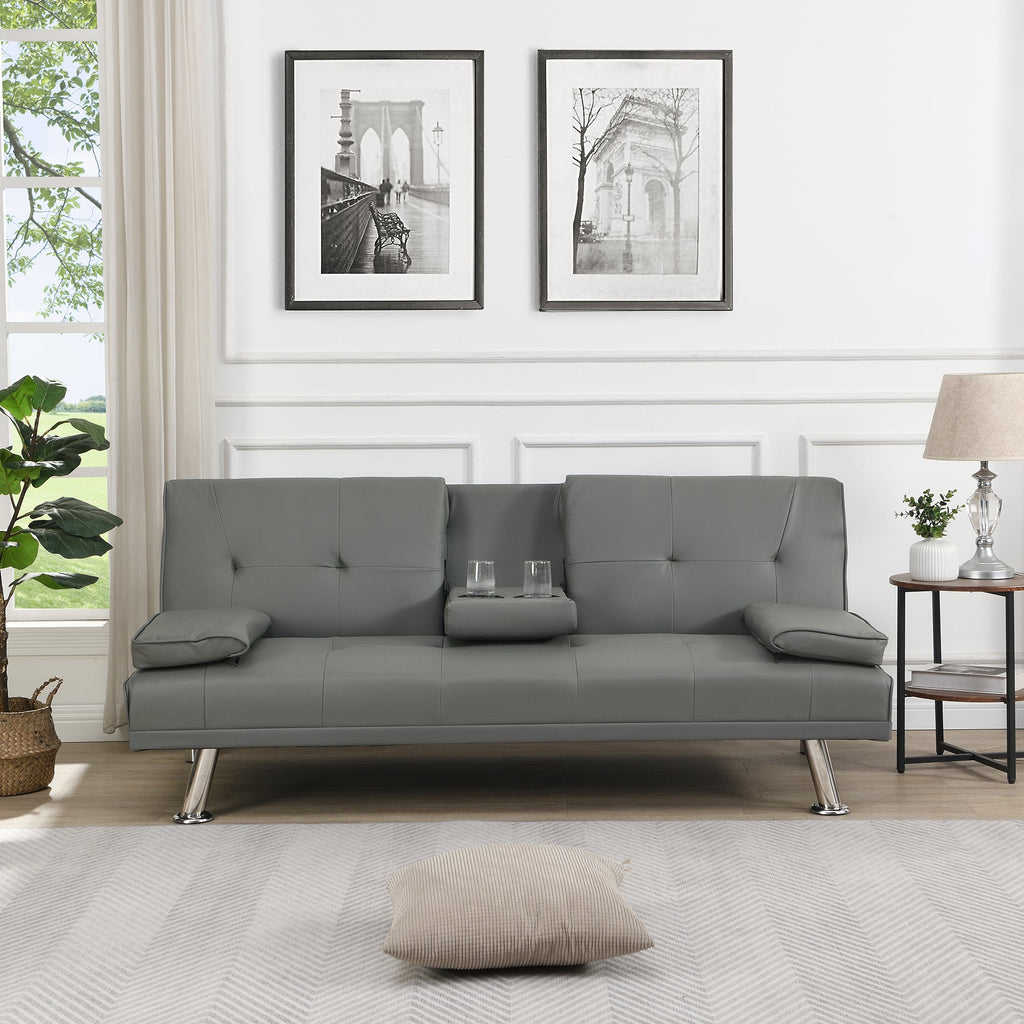 Sofa Bed with Armrest and Holders