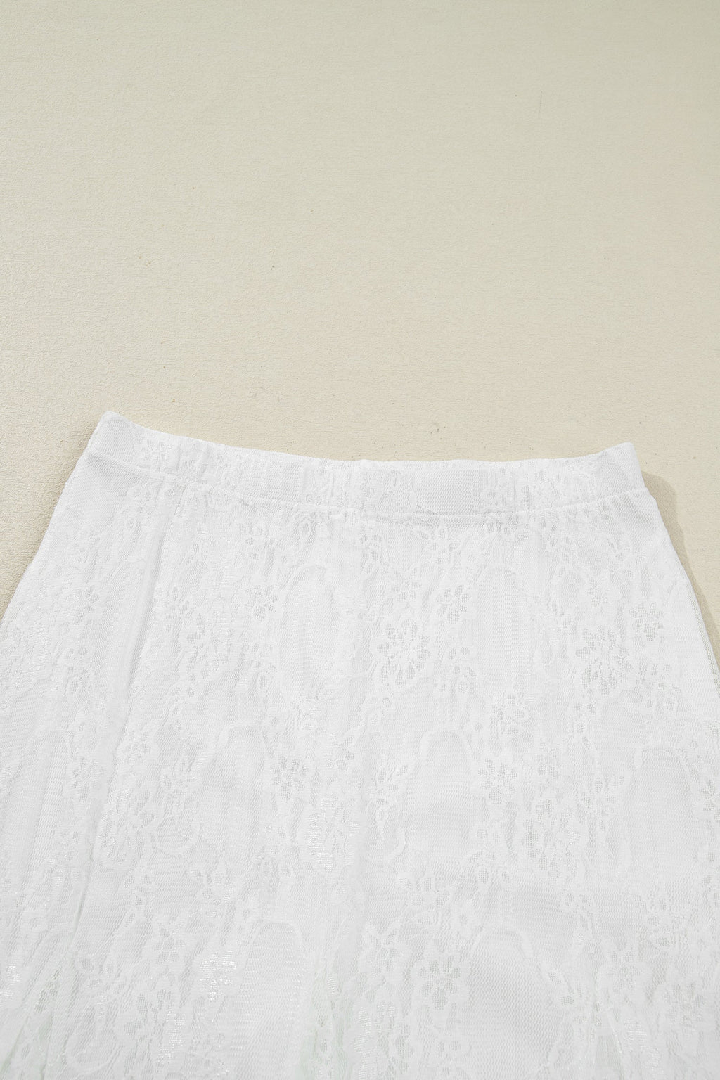 Floral Sheer Lace Flowy Maxi Skirt