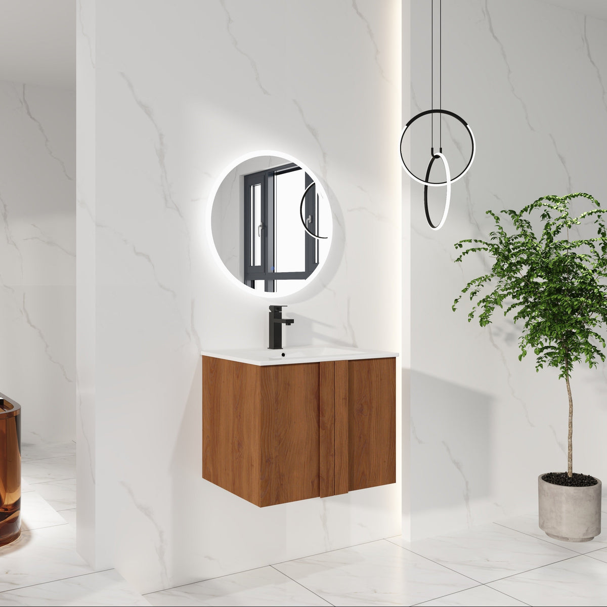 24" Floating Bathroom Vanity with Sink Combo