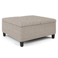 Harrison 36 Inch Wide Coffee Table Storage Ottoman