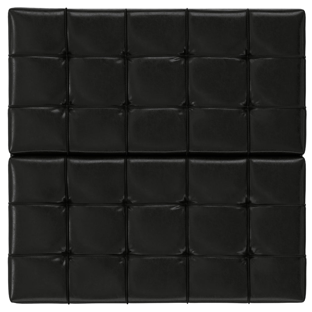 Harrison 40 Inch Wide Large Square Coffee Table Storage Ottoman