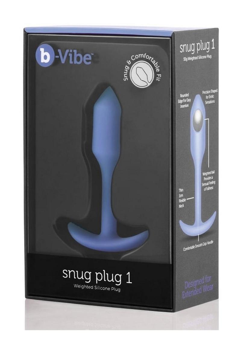 b Vibe Snug Plug 1 Weighted Silicone Anal Plug