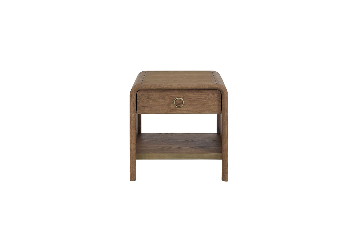 Waterfall End Table - Latte