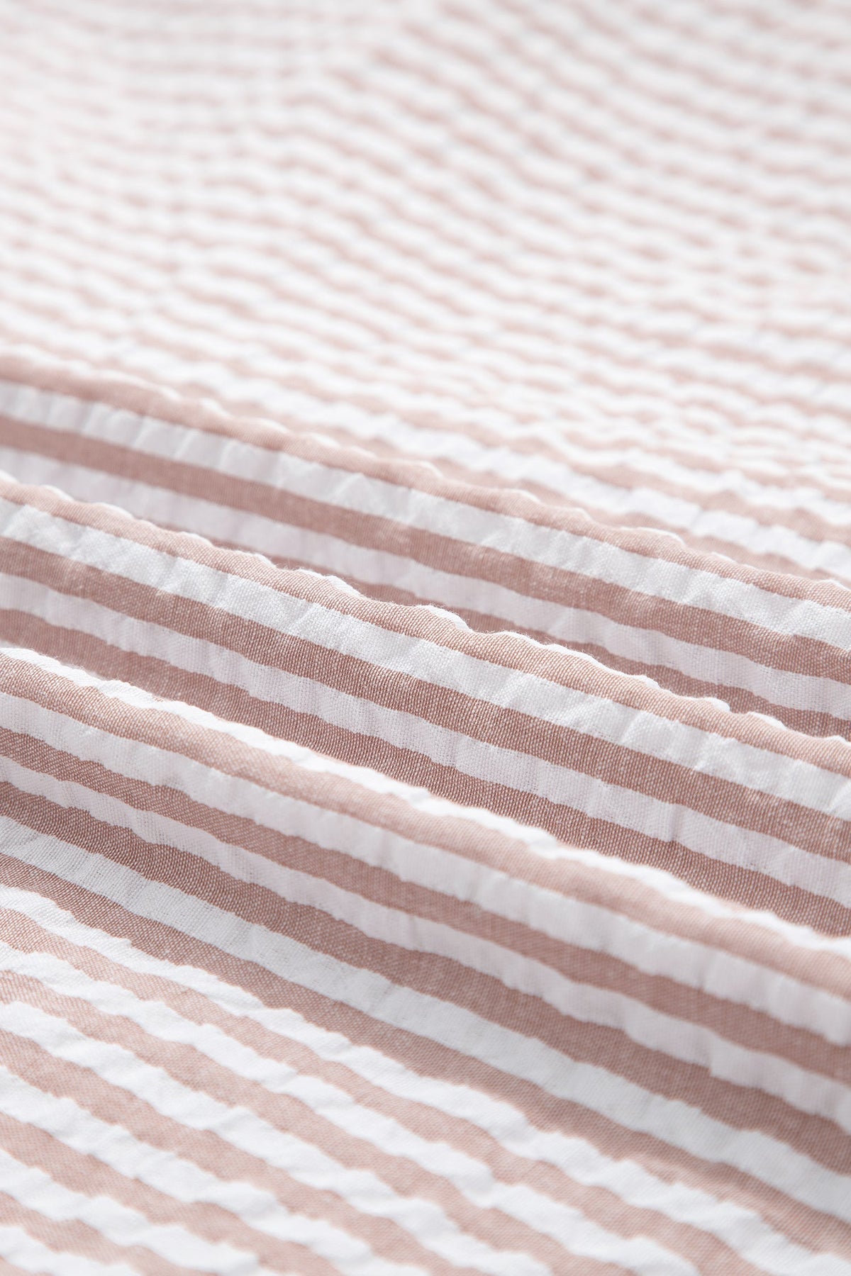 Stripe Frilled Collar 3/4 Sleeve Maxi Dress