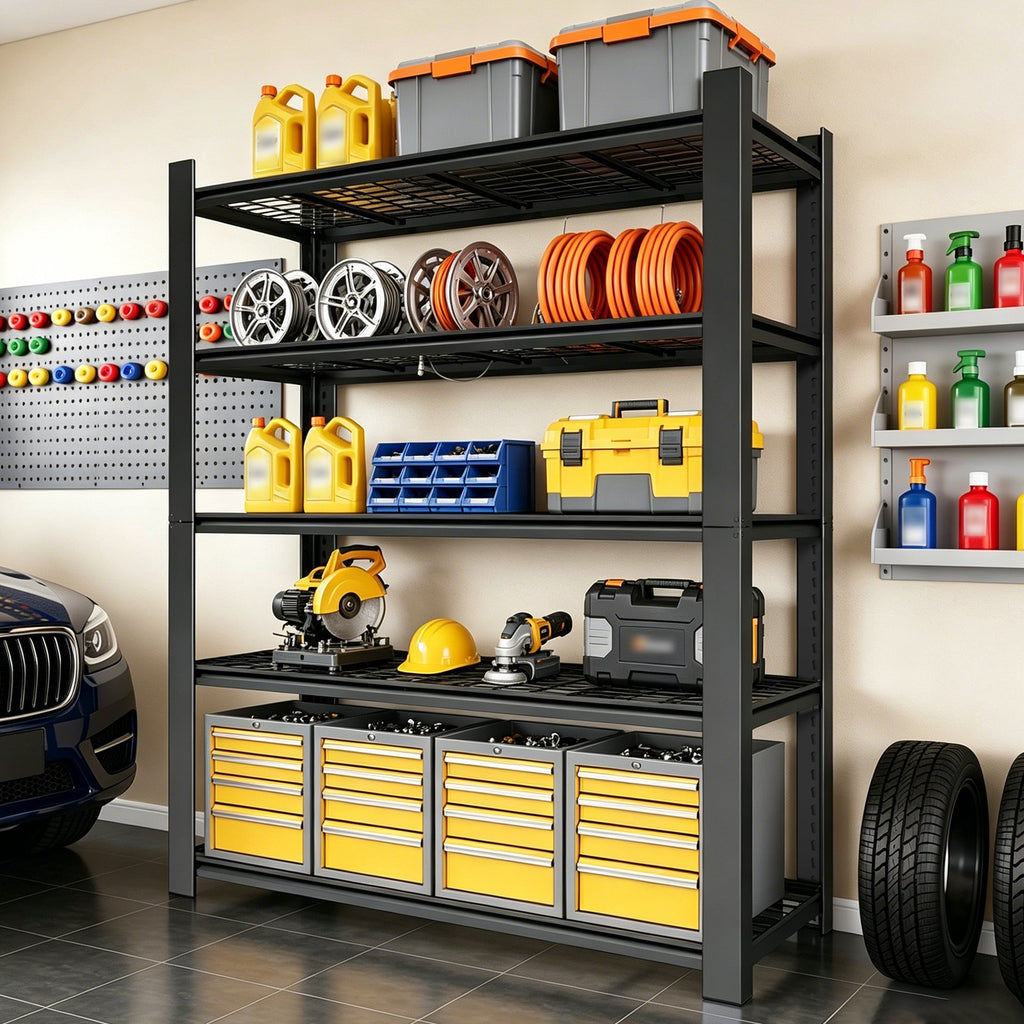 72"H 5-Tier Adjustable Heavy Duty Shelving Rack