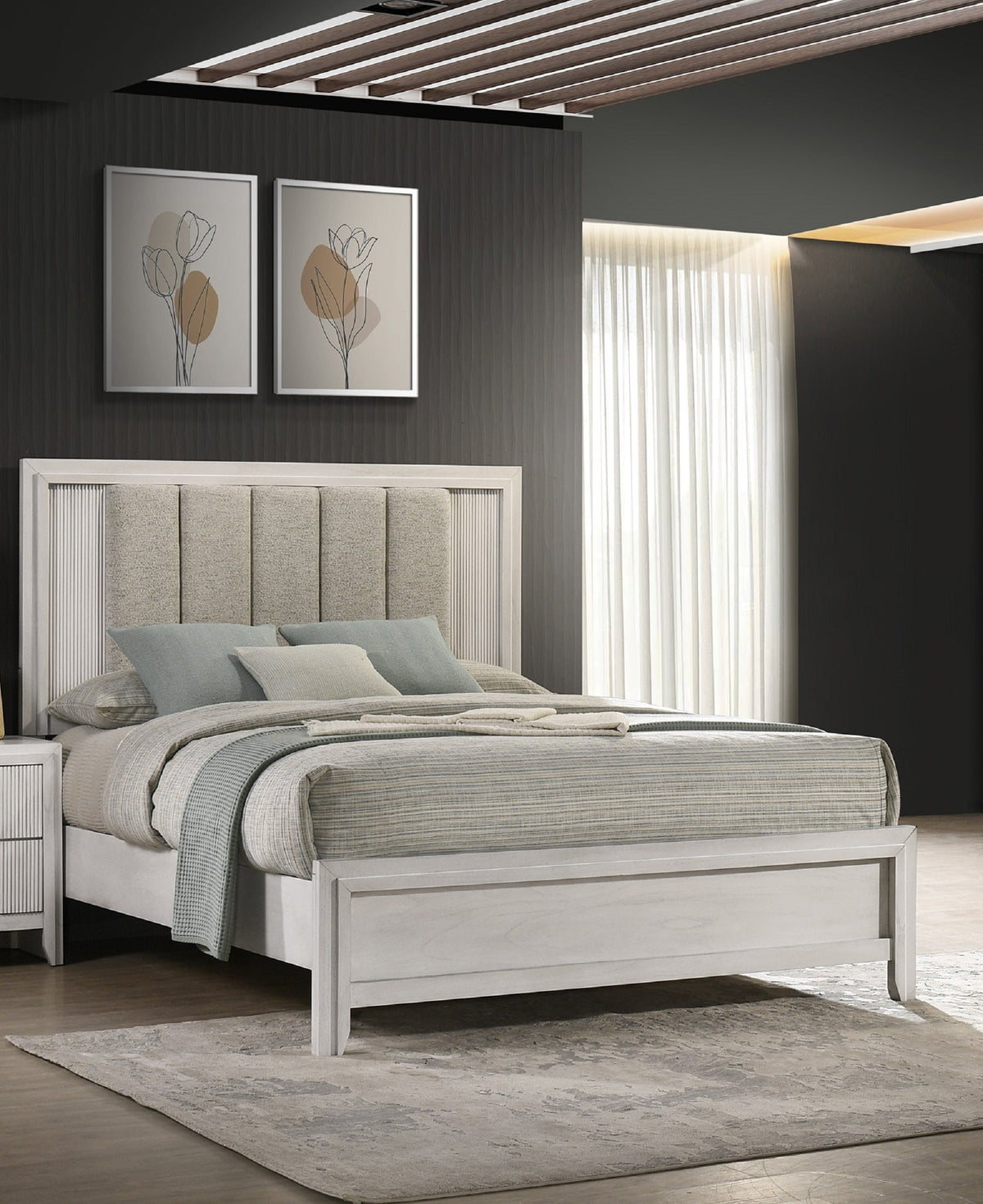 Queen Size Bed - Mist