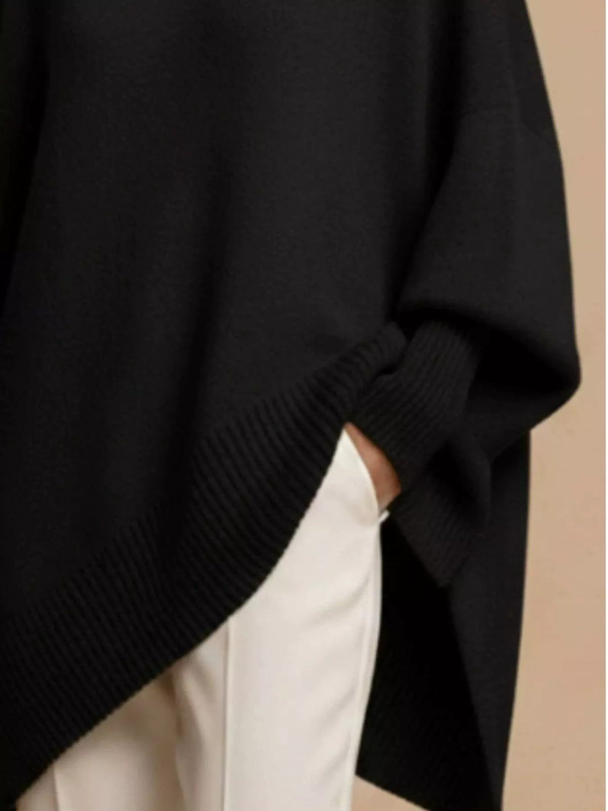 Oversized Batwing Sleeve Sweater