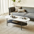 Ceramic MDF Double Layer Coffee Table