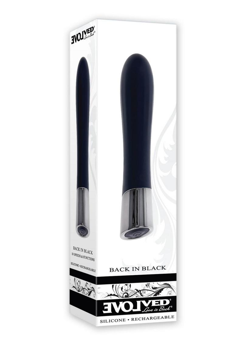 Evolved Back in Black Rechargeable Bullet Vibrator