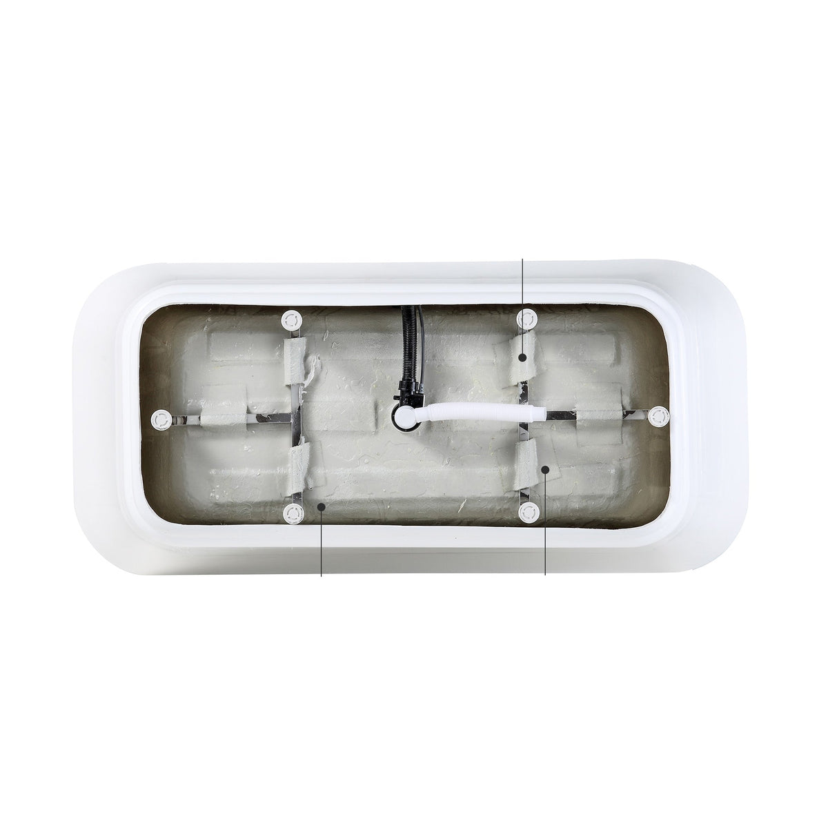 59" Acrylic Freestanding Bathtub