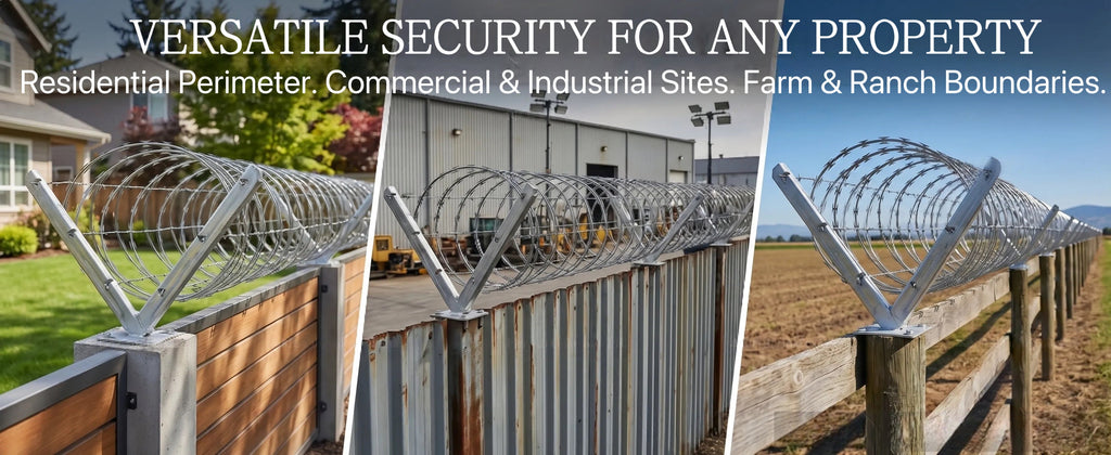 Razor Wire Bracket - Barb Wire Extension Bracket