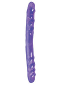 Basix Rubber Works 16 Inch Double Dong Purple Flexible Dildo