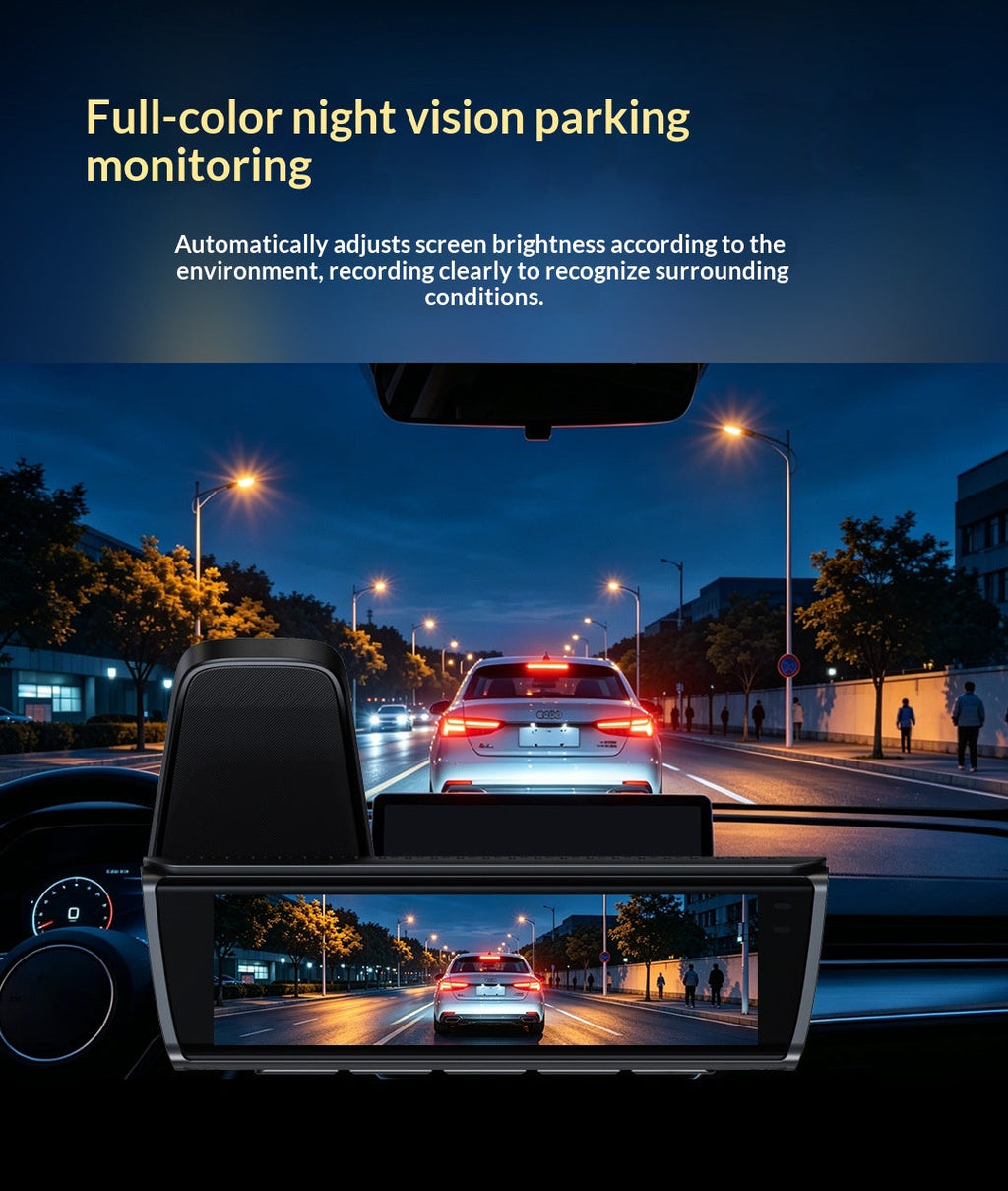 4K Dual Front & Rear Dash Cam, High Definition Car DVR Recorder