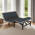 Adjustable Bed Frame with Massage Head & Foot Incline