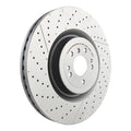 Brembo Brake Rotor, Brembo, Vented, Cross-Drilled and Slotted Surface, 15.35 in. Diameter, Iron - 09B80511