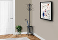 Coat Rack Hall Tree with 8 Hooks and Umbrella Holder